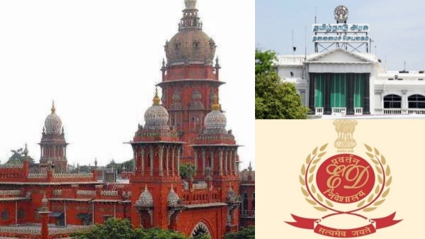 Madras high court to hear Tamilnadu govt case against ED summon to be collector Madras high court to hear Tamilnadu govt case against ED summon to be collector