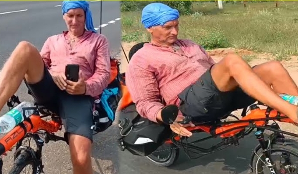 Rich Haggett, who started traveling by bicycle in 2013, has traveled more than 40,000 km in 10 years 