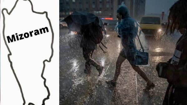  Mizoram is affected by heavy rain immediately following to election
