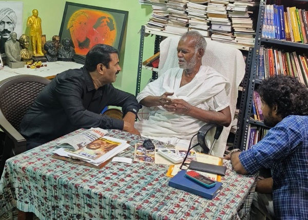  Naam Tamilar Chief Seeman meets Veteran Left leader Nallakannu