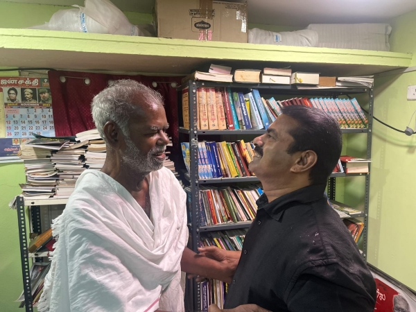  Naam Tamilar Chief Seeman meets Veteran Left leader Nallakannu
