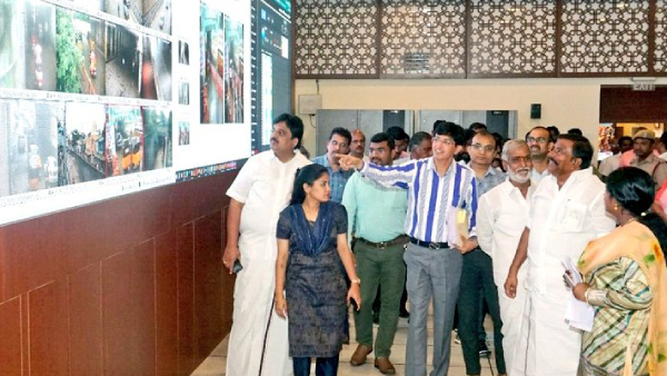 Minister KN Nehru about water drainage works that helps to drain water immediately in chennai