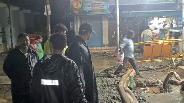 Chennai Corporation acted quickly overnight and removed the rainwater from most places Chennai Corporation acted quickly overnight and removed the rainwater from most places