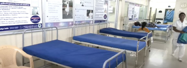 Rajiv Gandhi Government Hospital has a rehabilitation ward for the destitute