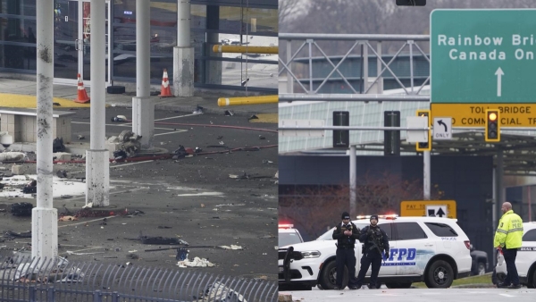 Car explosion took place at rainbow bridge border crossion between the US and candad near Niagara Falls 