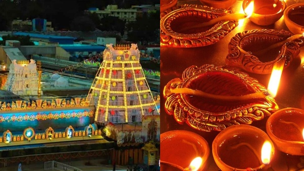 Diwali Asthanam celebrates in Tirupati tirumalai Balaji Temple and Kanniyakumari today 