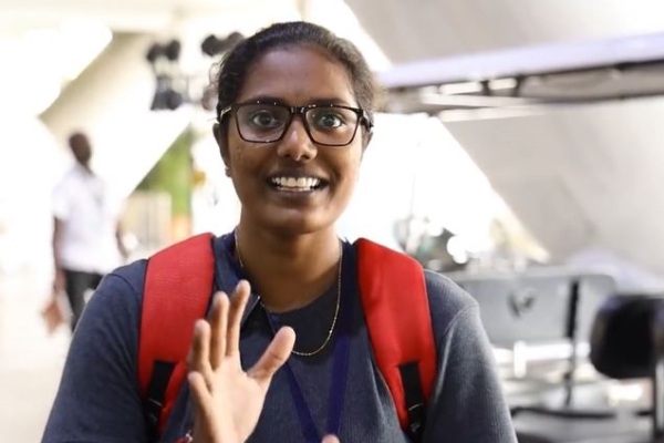  Government school students who went on a trip to Japan returned to their home country