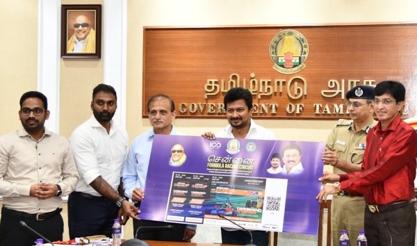 Udhayanidhi Stalin inaugurated the ticket sale for the Formula Racing Circuit - 2023 (F4) race to be held in Chennai 