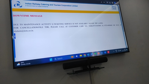 IRCTC Issues Clarification over Railway Ticket Booking Service Unavailable on Website and App