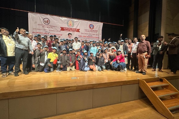  Government school students who went on a trip to Japan returned to their home country