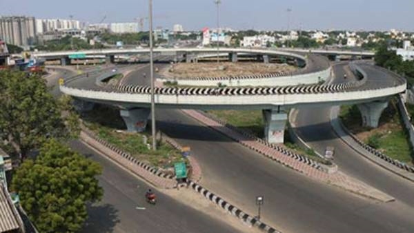 Is this Chennai Koyembedu bridge? How another urban square is shaping up underneath it? 