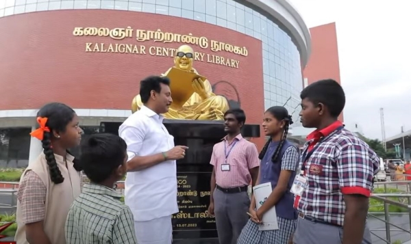 kalaignar centenary library is 100 days completed