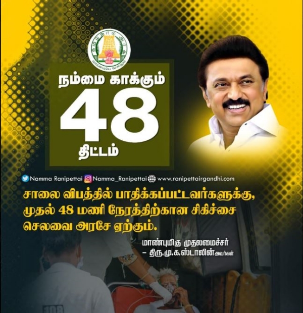 Nammai kakkum 48 scheme has saved 2 lakh lives in 2 years