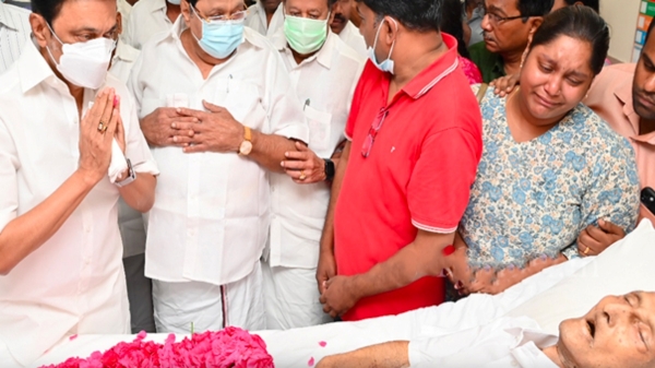 Tribute to Chief Minister Stalin on Sankaraiahs death 