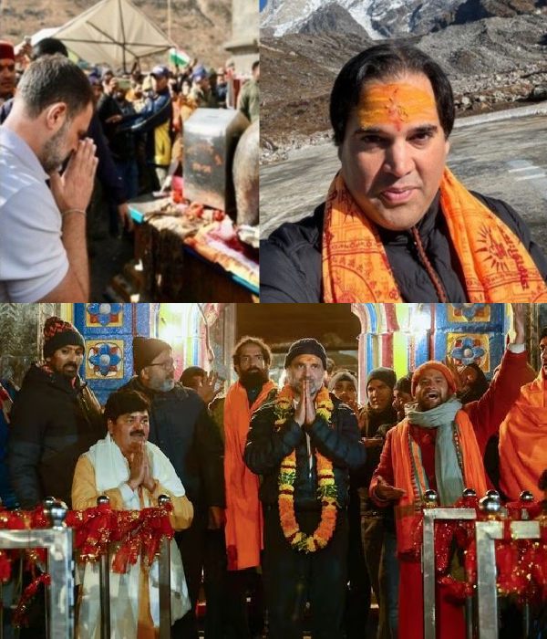 Brotherhood Bond: Rahul Gandhi and Varun Gandhi Meets in Kedarnath temple 