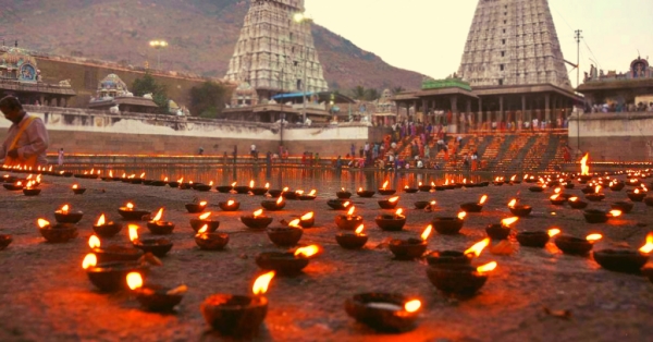 Police taking various security measures in Tiruvannamalai ahead of the Karthika Deepa festival 