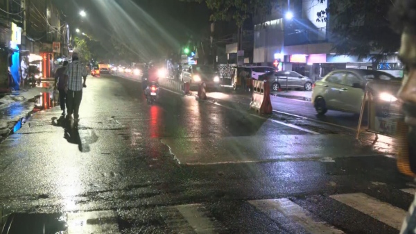 10 cm rain fall in one hour in chennai today night