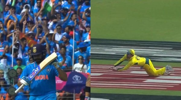 How did Team Australia control India batting line upin 2023 World Cup Finals?