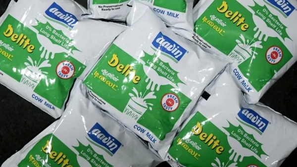 Aavin half-liter Delite milk with 3.5 percent fat will be distributed through monthly milk cards from December 1 Aavin half-liter Delite milk with 3.5 percent fat will be distributed through monthly milk cards from December 1