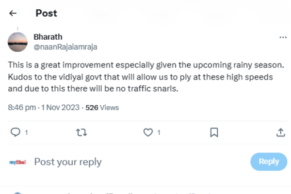 What is the reaction of netizens to the new order? its says dont drive more than 60 kmph in Chennai 