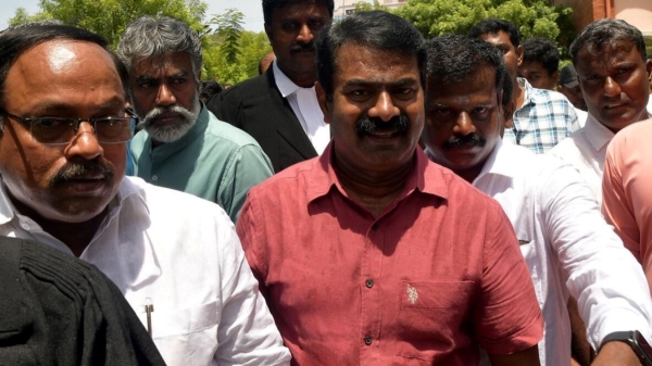 Controversy about Arundhatiyar Seeman appear before in Erode Court for Defamation case 