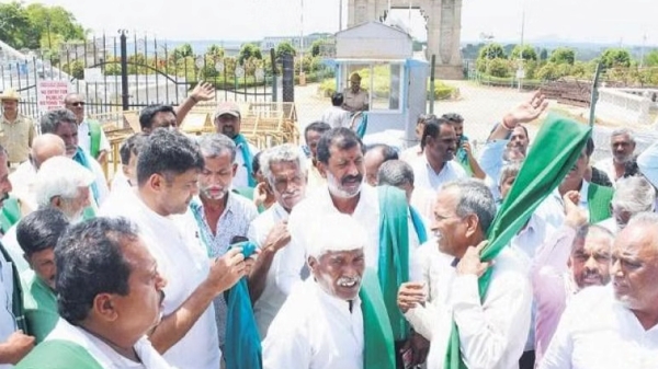 Cauvery Water Dispute: Karnataka Farmers protest reaches 68th Day against Tamil Nadu Cauvery Water Dispute: Karnataka Farmers protest reaches 68th Day against Tamil Nadu