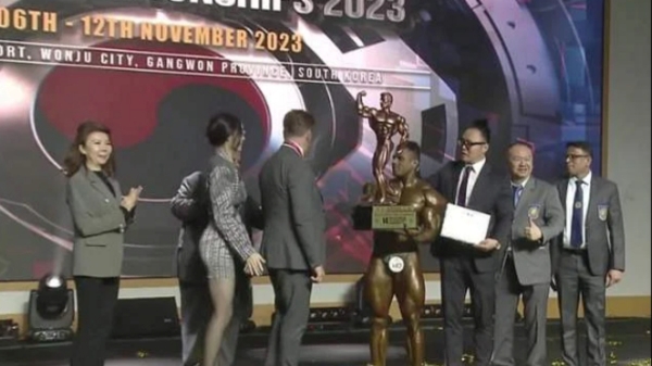 Tamilnadu Youth Mr Universe competition that was held in south Korea