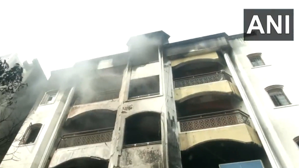  7 Killed in fire at godown in Nampally, Hyderabad