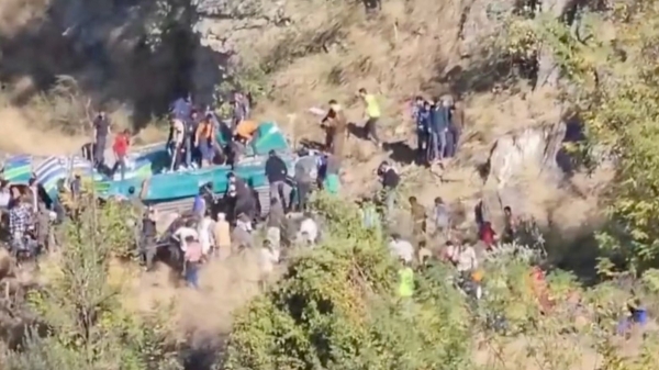 36 dead as bus falls into gorge in Jammu Kashmir today