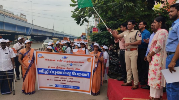 Eye damage in diabetic patients Vasan Eye Care Hospital announcement Free retinal examination Eye damage in diabetic patients Vasan Eye Care Hospital announcement Free retinal examination