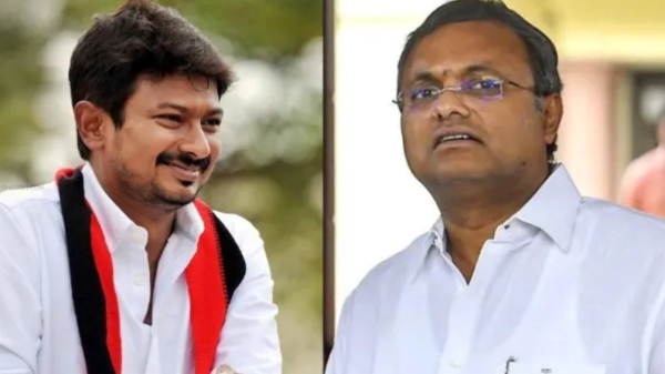 poster in Udhayanidhi constituency tells that Karthi Chidambaram will be CM poster in Udhayanidhi constituency tells that Karthi Chidambaram will be CM