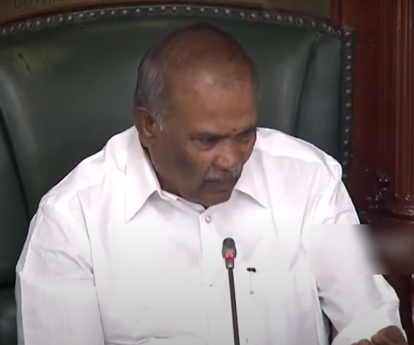 Do not talk about governor in the assembly: Speaker Appavu order 