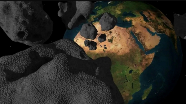 NASA said the asteroid was flying close to Earth at 40,469 km/h NASA said the asteroid was flying close to Earth at 40,469 km/h