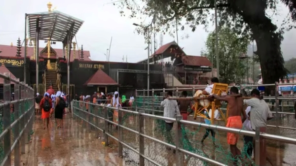 Pathanamthitta district in Kerala, where Sabarimala is located, has been issued a very heavy rain warning 