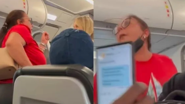 Us Flight and woman threatens to urinate in the middle of the aircraft, what happened