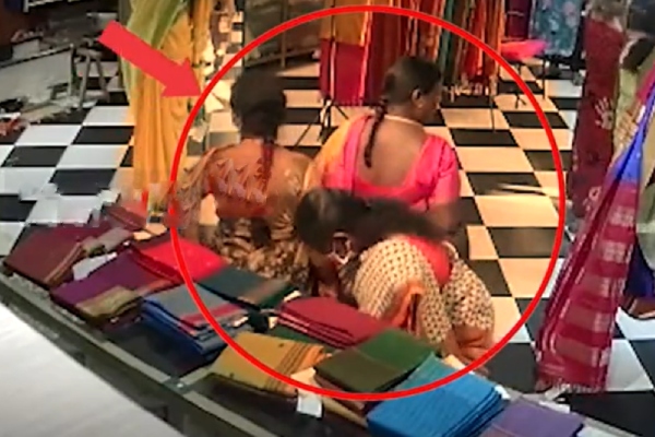 Police recovered silk sarees stolen by Andhra women in Chennai 