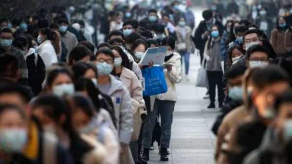 Lakhs of young people have applied for a few thousand civil service vacancies in China Lakhs of young people have applied for a few thousand civil service vacancies in China