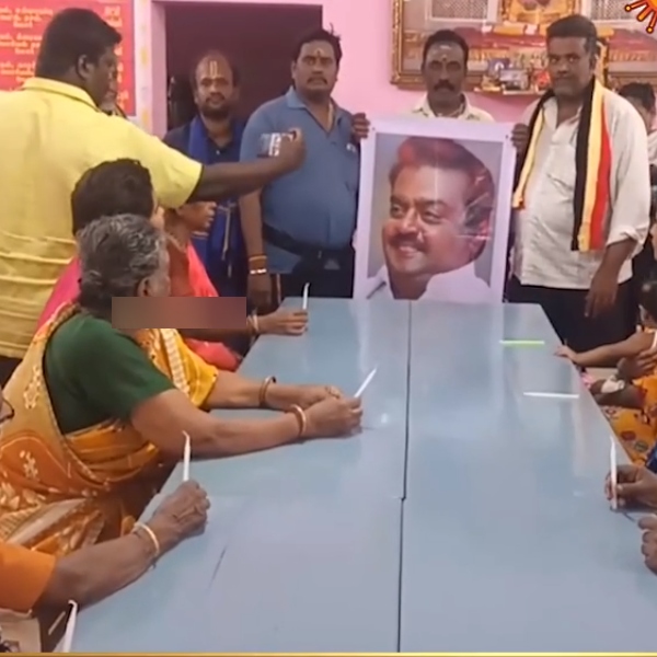 Vellore old age home people offer prayers for Vijayakanths recovery 