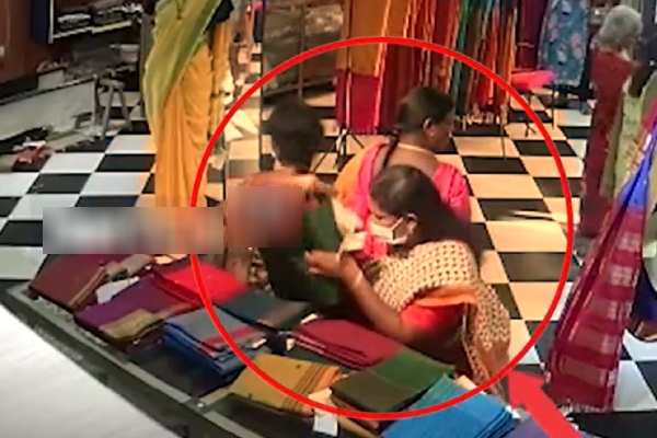 Police recovered silk sarees stolen by Andhra women in Chennai 