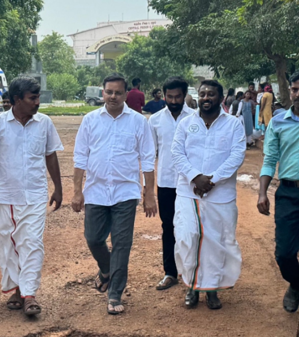  BJP KT Raghavan returns to field; meets party Functionaries in Prison