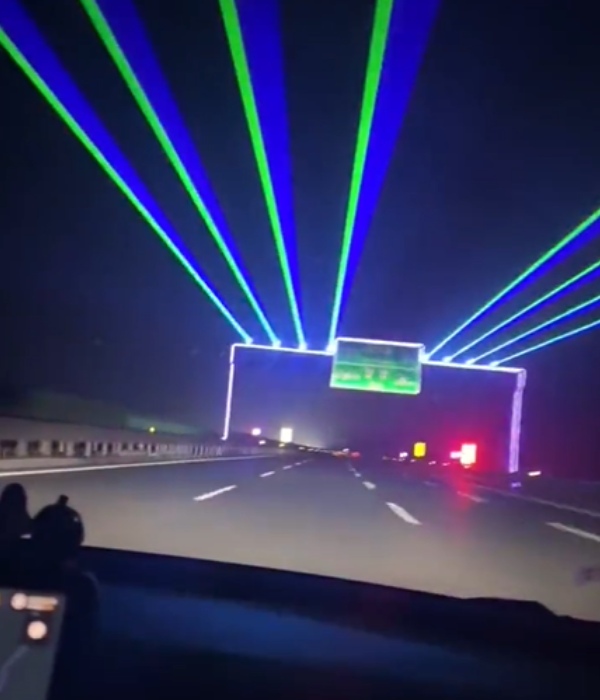 Lasers being used to prevent drivers from falling asleep on Chinese highway 