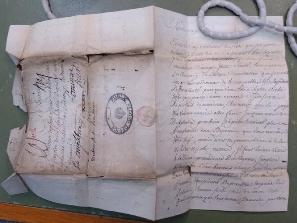 Lost letters written to French sailors in the 18th century have been opened for the first time, 