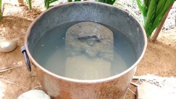 Krishna statue founds in Belthangady near Dakshina Kannada after Bangalore man dream 