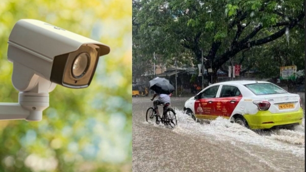 How CCTV cameras are checking the flood condition in the sub ways amid the heavy rain in Chennai? 