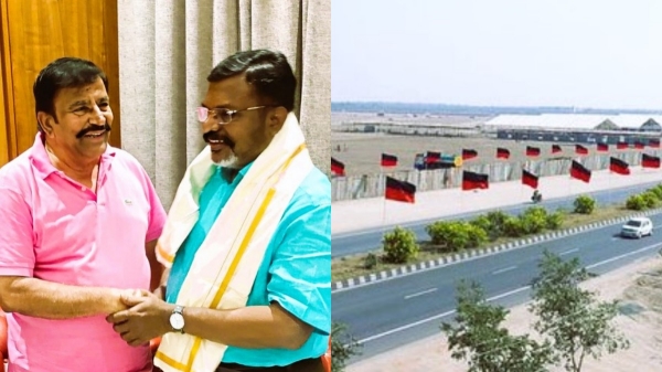 Minister KN Nehru gave land for Vck President Thirumavalavan 