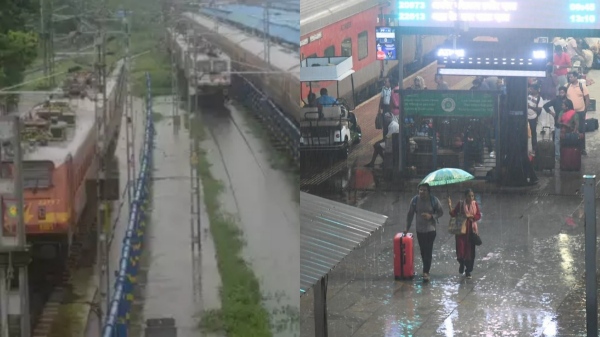 Suburban electric train services and air services affected due to heavy rains in Chennai