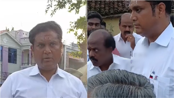 Minister TRB Rajaa warns contractor over drinking water project works in Thiruvarur