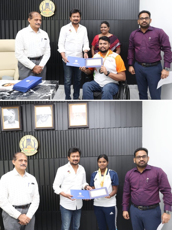  Sportspersons have said that the incentives are provided only after taking over as Udhayanidhi Minister 