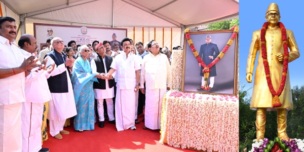 Why was a statue of former Prime Minister VP Singh erected in Tamil Nadu