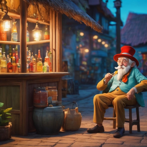 Short story for kids in Tamil :The Thirsty old man
